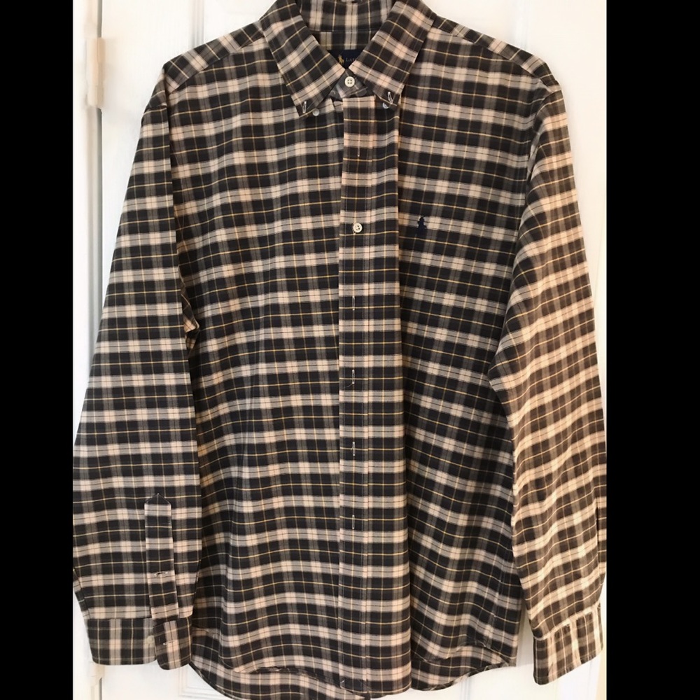 Ralph Lauren Polo Classic Fit Plaid Oxford Shirt